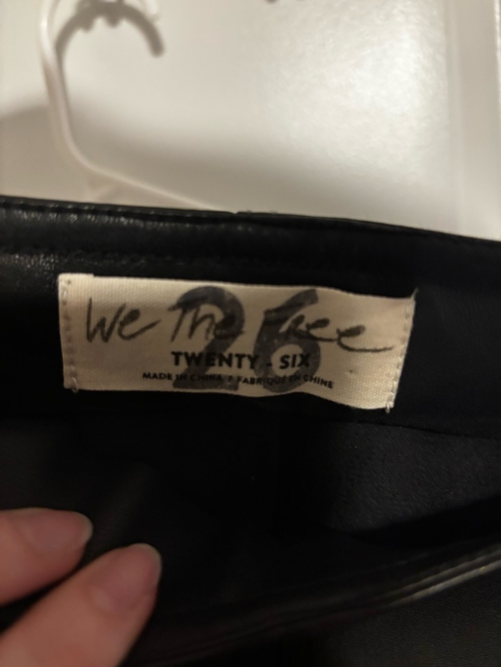 We The Free Black Faux Leather Pants - Picture 2 of 6